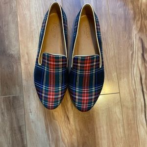 J.Crew Plaid Smoking Slipper